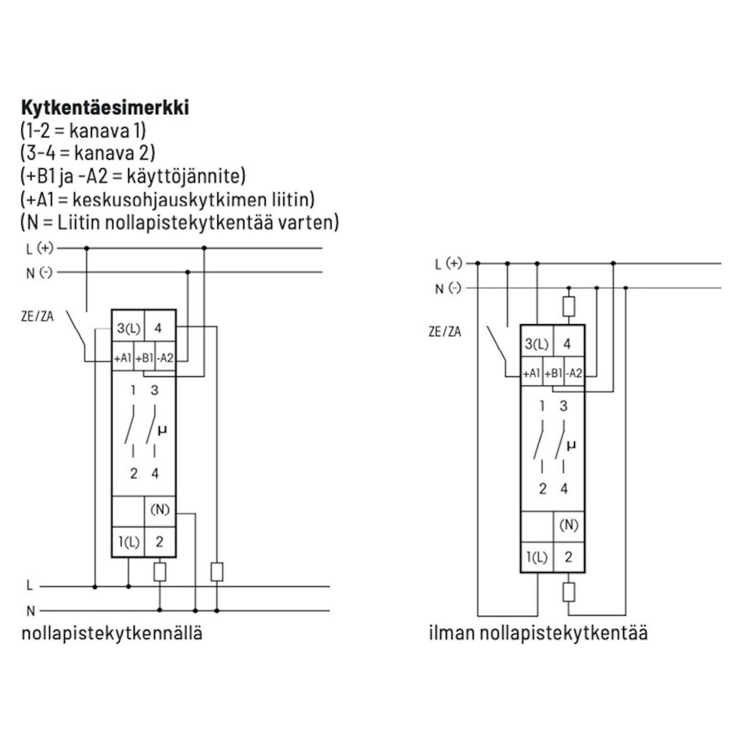 KELLOKYTKIN ELTAKO DIN, ASTRO, 2 KAN, 16A/230V