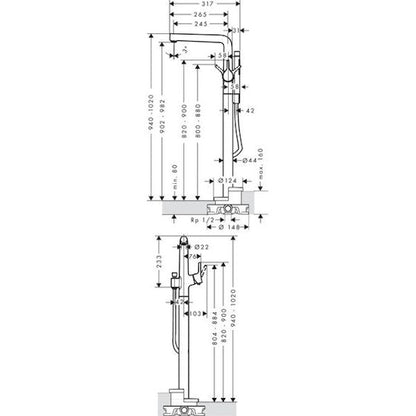 AMMEHANA HANSGROHE 72412000 TALIS S LATTIA