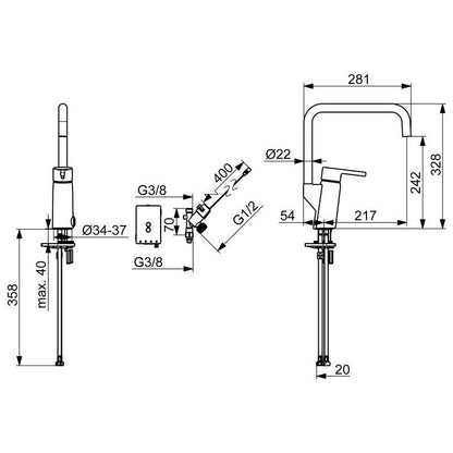 KEITTIÖHANA ORAS 2734FHN OPTIMA STYLE PKV, 3 V (6219206)