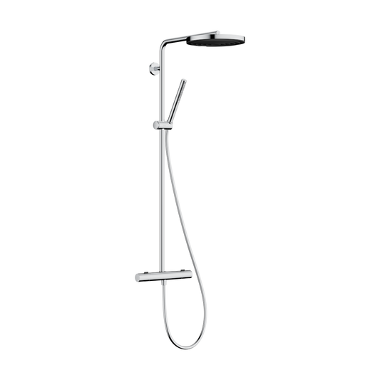 Sadesuihkusetti Hansgrohe Pulsify S Puro 260, termostaattihanalla, ⌀260mm hierova suihku, kiiltävä kromi