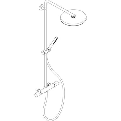 Sadesuihkusetti Hansgrohe Pulsify S Puro 260, termostaattihanalla, ⌀260mm hierova suihku, kiiltävä kromi