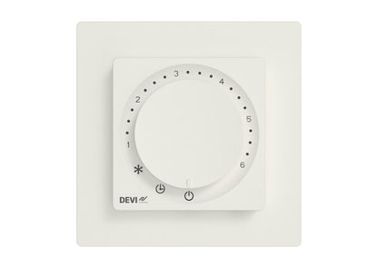 LATTIATERMOSTAATTI DEVI DEVIREG BASIC POLAR WHITE