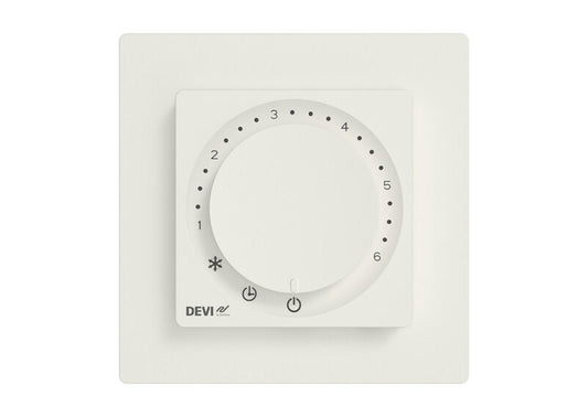 LATTIATERMOSTAATTI DEVI DEVIREG BASIC POLAR WHITE