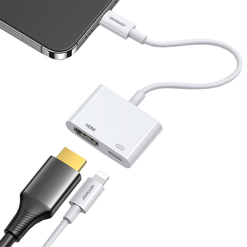 Adapter Lightning - HDMI Joyroom S-H141 (white) - Kotikauppa