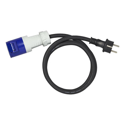 Adapterikaapeli 150 cm 3x2,5 mm² Schuko-pistokkeesta CEE:hen - Kotikauppa
