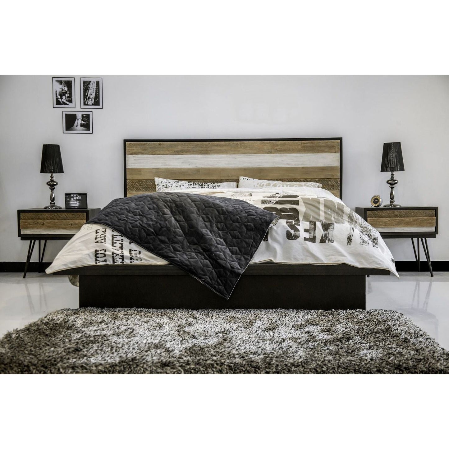 Adesso sänky 140cm + 2 yöpöytää ADESQ01 + ADESB02x2 - Kotikauppa
