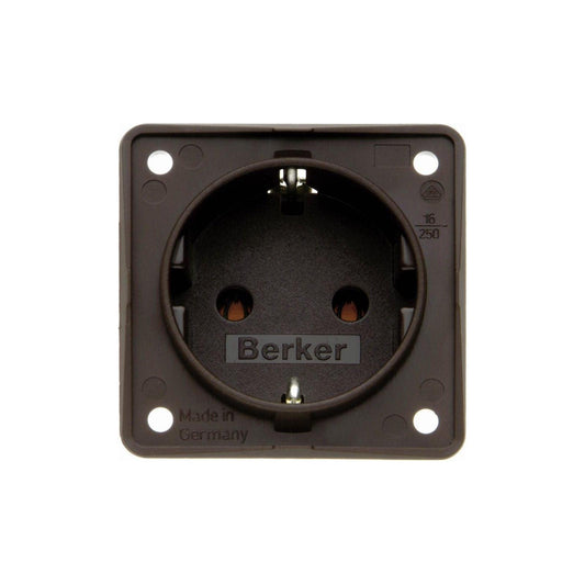Berker maadoitettu pistorasia 250 V ruskea | 941852501