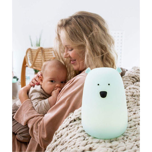 Big Bear Silicone Lamp with Remote - Blue - Kotikauppa