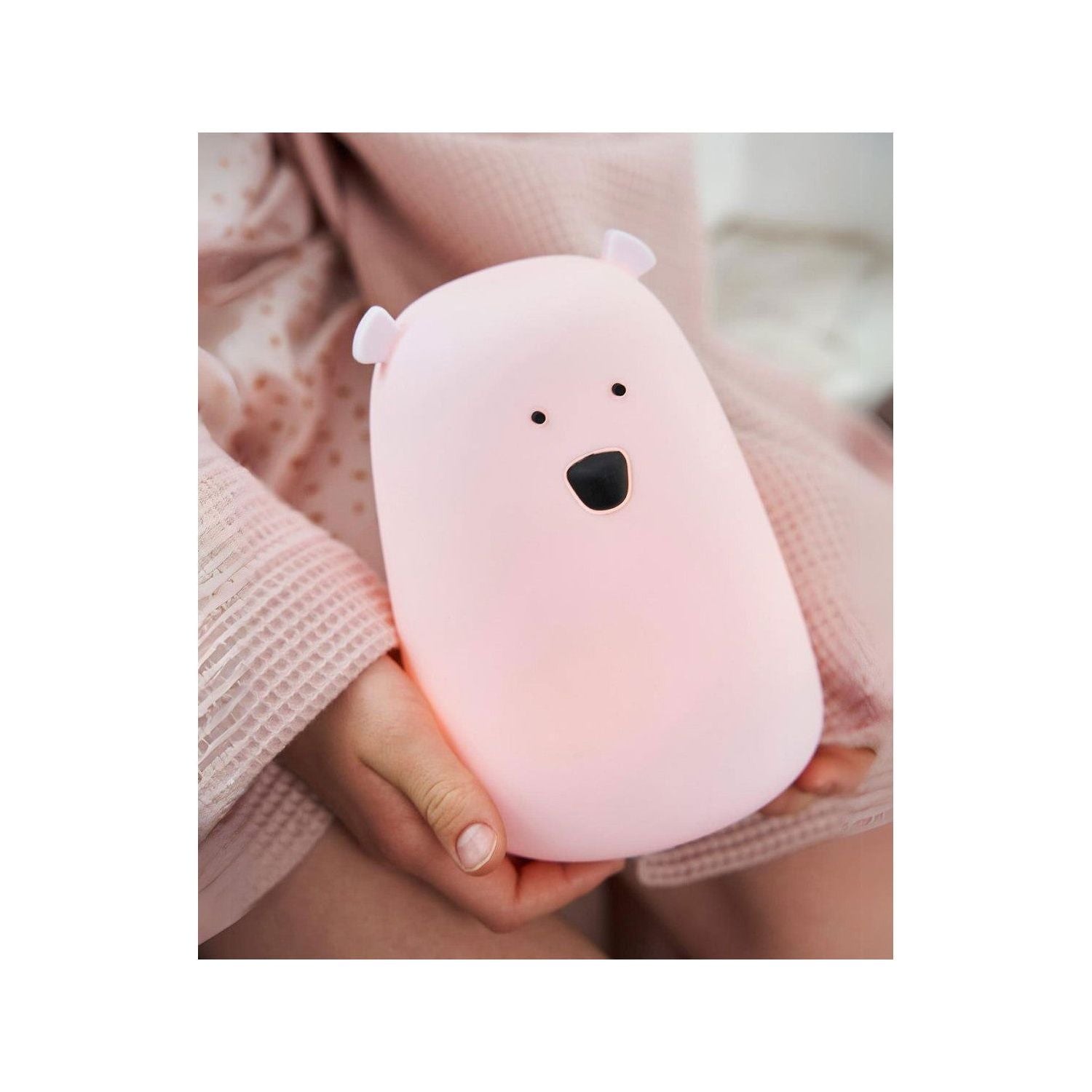 Big Bear Silicone Lamp with Remote - Pink - Kotikauppa