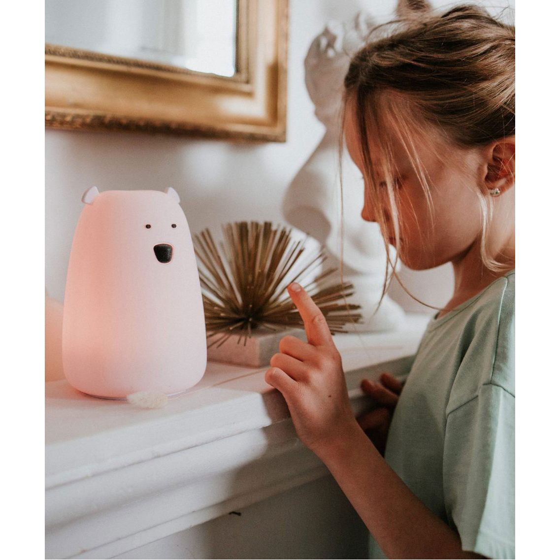 Big Bear Silicone Lamp with Remote - Pink - Kotikauppa
