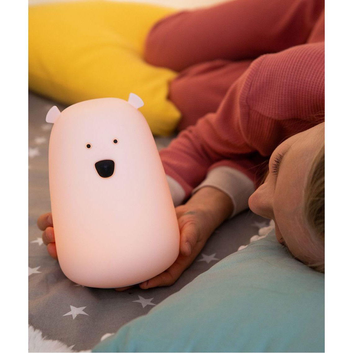 Big Bear Silicone Lamp with Remote - Pink - Kotikauppa