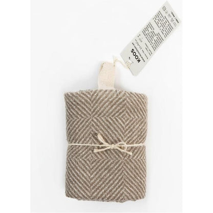 Big Linen Towel - Beige Fishbone - Kotikauppa