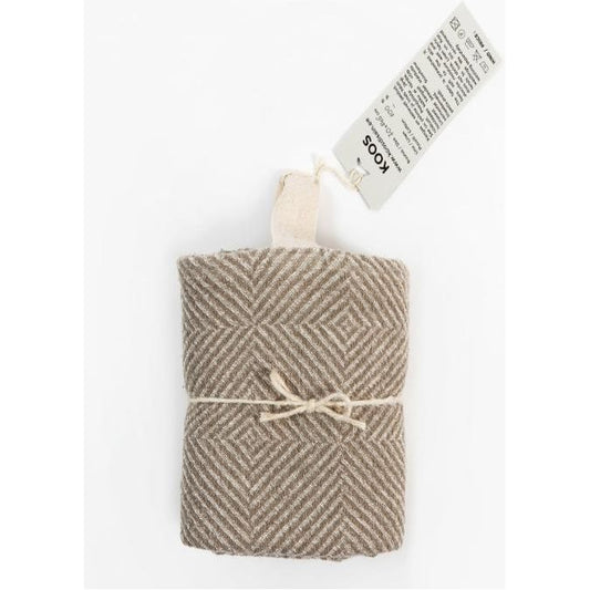 Big Linen Towel - Beige Fishbone - Kotikauppa