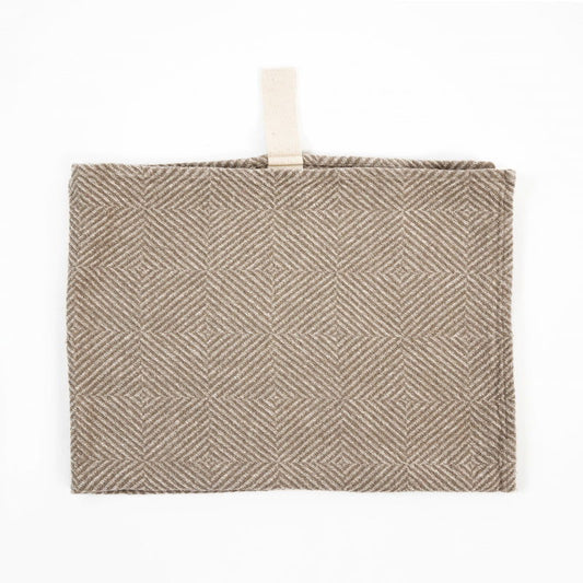 Big Linen Towel - Beige Fishbone - Kotikauppa