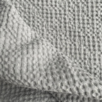Big Linen Towel - Gray Waffle Fabric - Kotikauppa