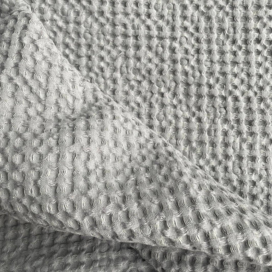 Big Linen Towel - Gray Waffle Fabric - Kotikauppa