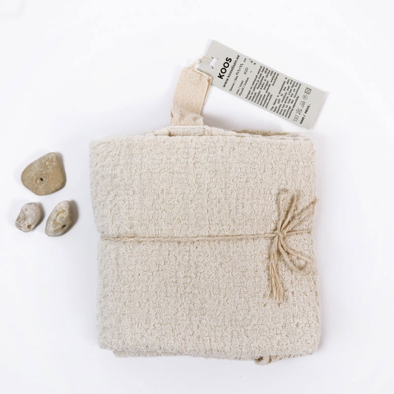 Big Linen Towel - Textured White - Kotikauppa