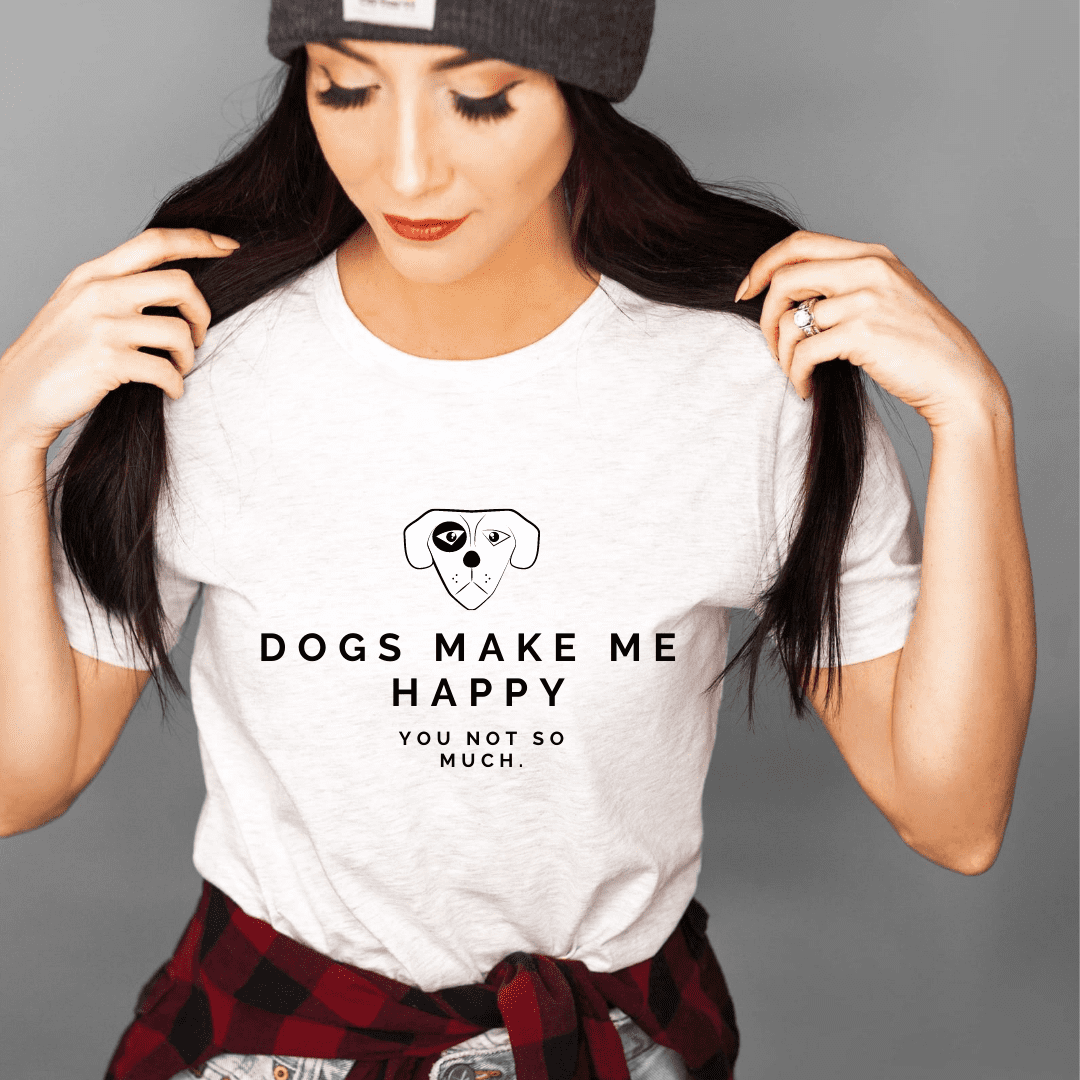 Dogs make me happy T shirt Kotikauppa Dogs make me happy T shirt Kotikauppa