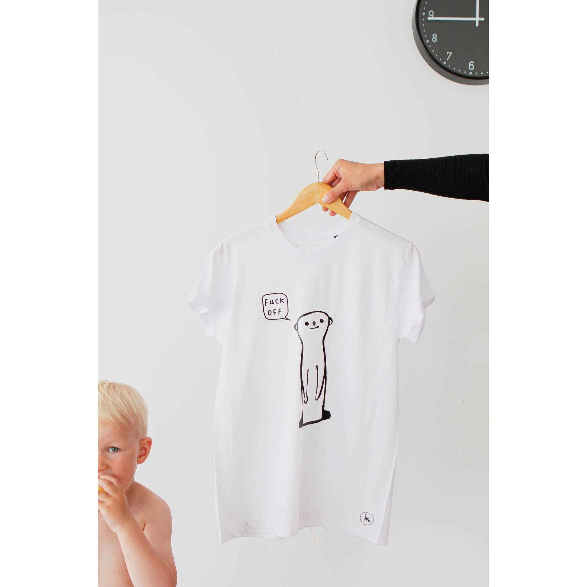Meerkat f_ck off - White T-shirt