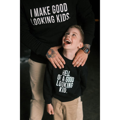 Matching Sweatshirts For Dad and Kid - Black