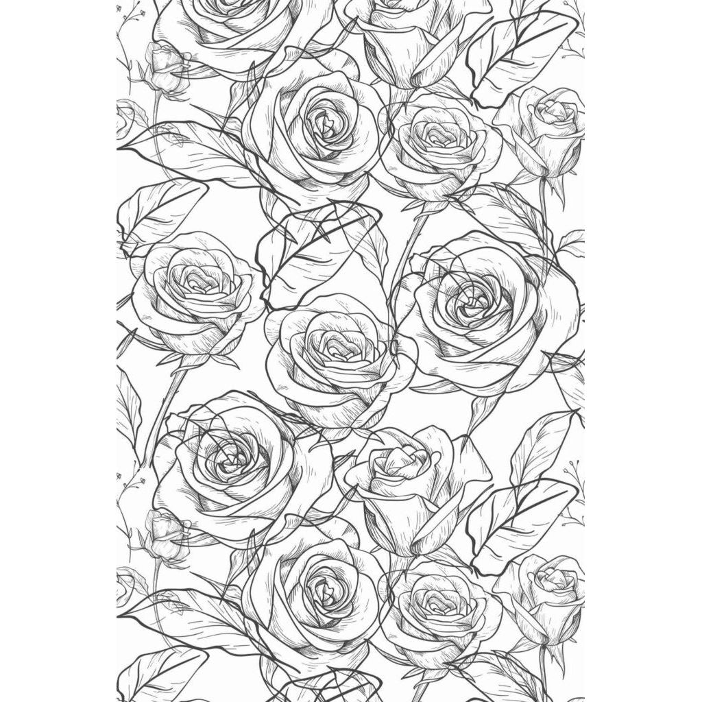 Black and white roses (itseliimautuva) - Kotikauppa