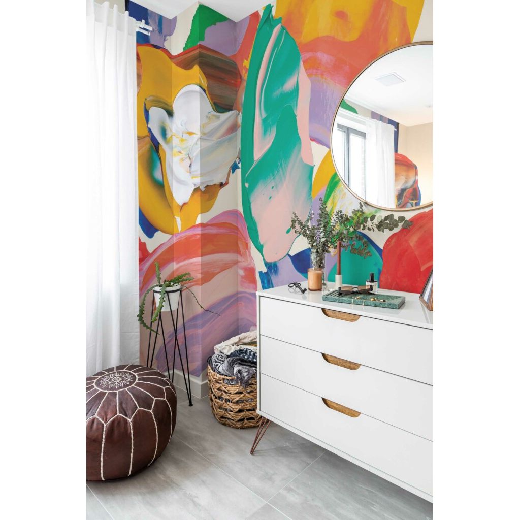 Bold Paint Elegance Wall Mural (itseliimautuva) - Kotikauppa