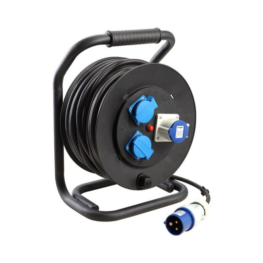 Brunner johtokela Drummer Rubber 25 m, CEE ja Schuko | 0301081N | 8022068027531 | Kotikauppa | Brunner