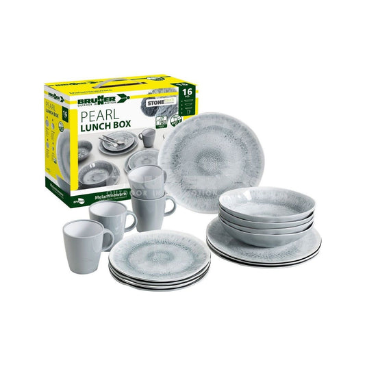 Brunner melamiiniastiasto Pearl, liukueste, 16 osaa | 0830155N.C5X | 8022068075952 | Kotikauppa | Brunner