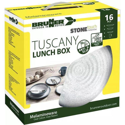 Brunner melamiiniastiasto Tuscany, liukueste, 16 osaa - Kotikauppa