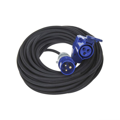 CEE-jatkojohto 30m CEE-kulmayhdistimellä + Schuko-pistokkeella 3x1,5mm² - Kotikauppa
