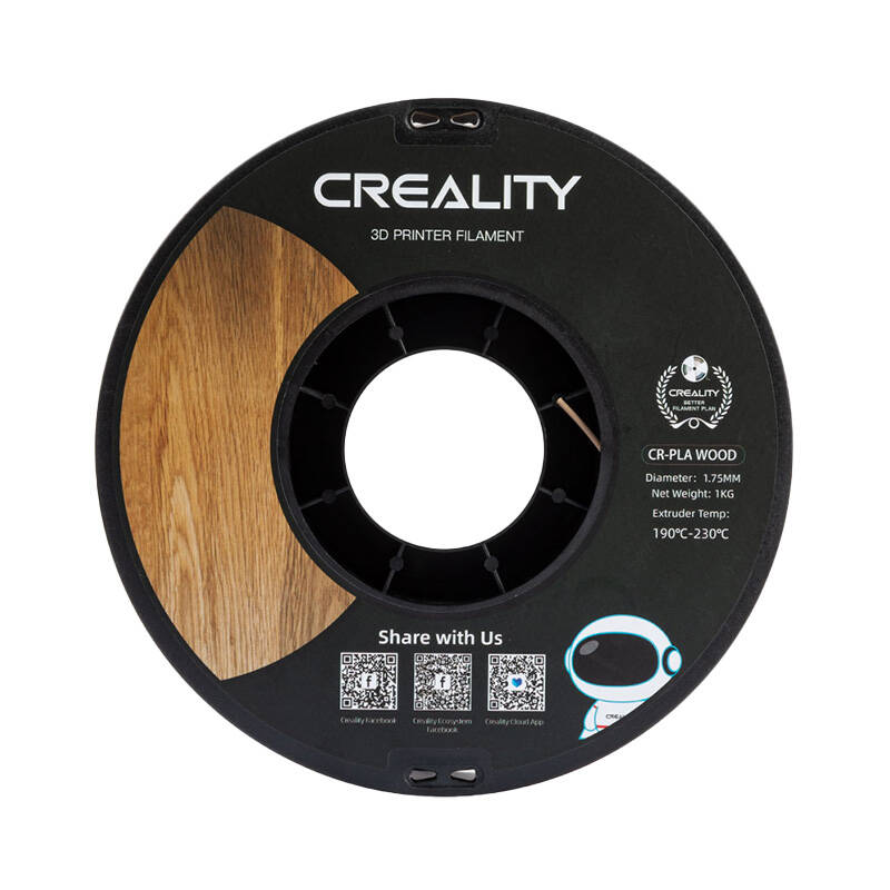 CR-PLA Wood Filament Creality (White Pine) - Kotikauppa