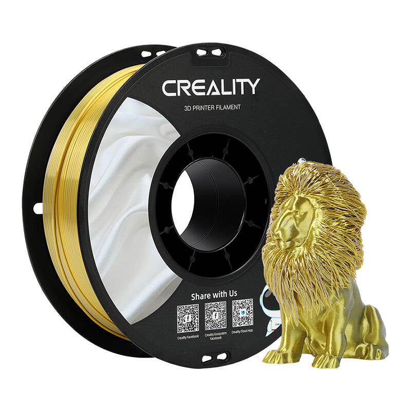 CR-Silk PLA Filament Creality (Gold-silver) - Kotikauppa