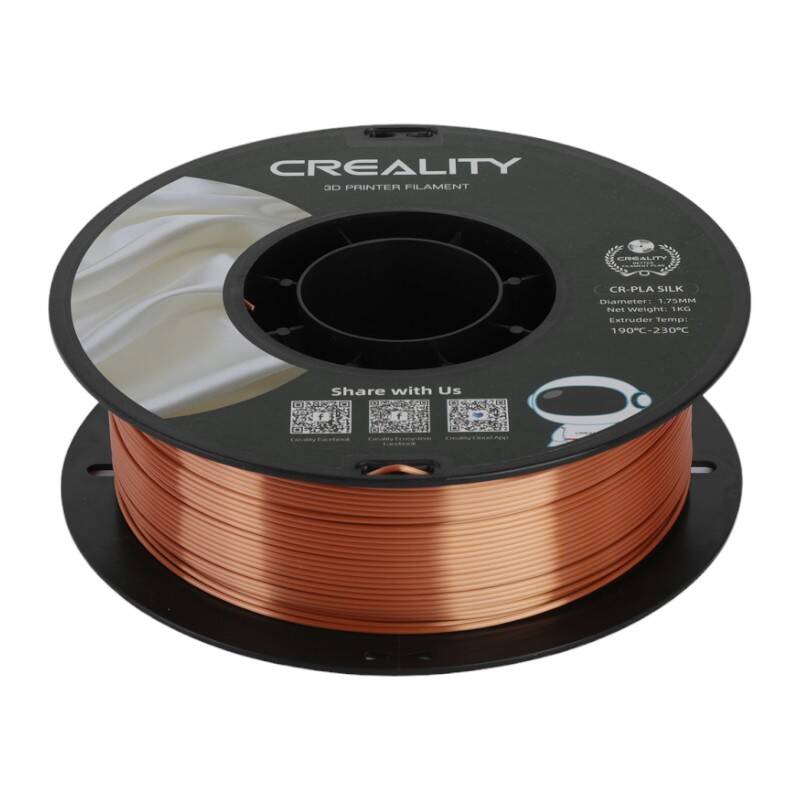 CR-Silk PLA Filament Creality (Red Copper) - Kotikauppa