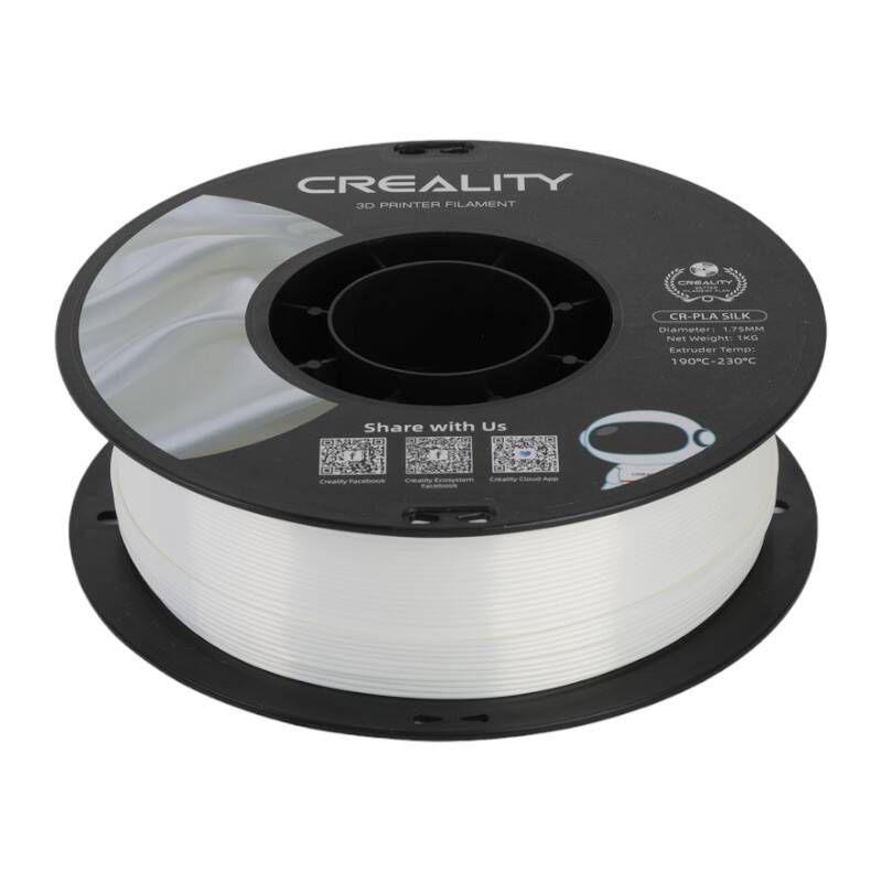 CR-Silk PLA Filament Creality (White) - Kotikauppa