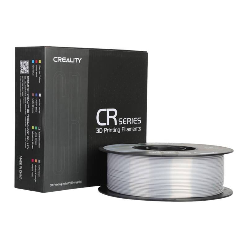 CR-Silk PLA Filament Creallity (Silver) - Kotikauppa