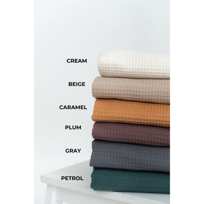 Secure Fit Cotton Hair Towel with Button Closure