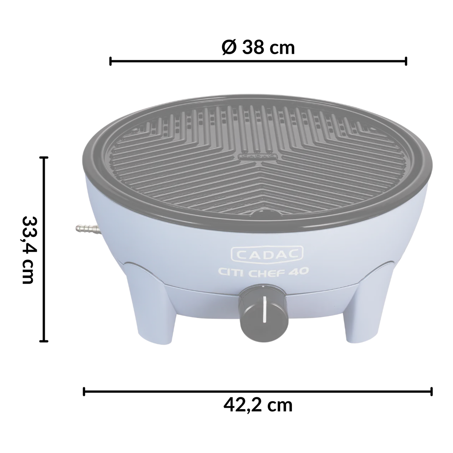Cadac kaasugrilli Citi Chef 40 30mbar, sininen - Kotikauppa