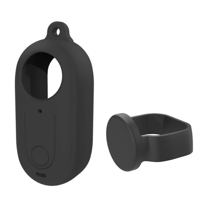 Camera Silicone Case Puluz with Lens Cover for Insta360 GO 3 Black - Kotikauppa