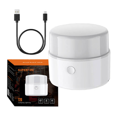 Camping lamp Superfire T20, 180lm, USB - Kotikauppa