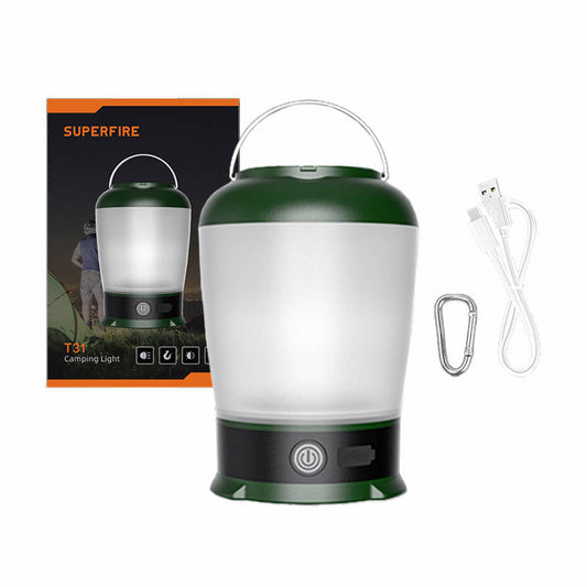 Camping lamp Superfire T31, 320lm, USB - Kotikauppa