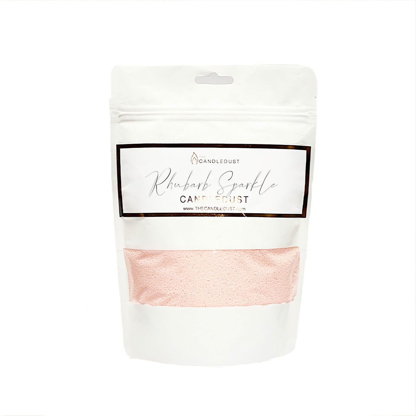 Candledust tuoksukynttilä täyttöpakkaus + 2 sydäntä (Rhubarb Sparkle 330g) - Kotikauppa
