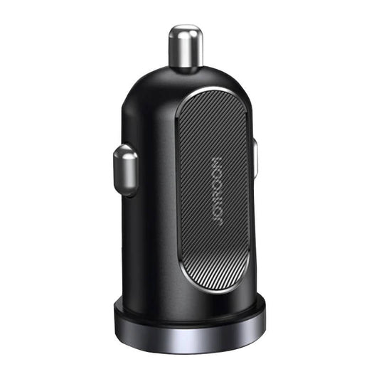 Car charger Joyroom C-A08, 1x USB QC3.0, 1x USB-C PD 30W (black) - Kotikauppa