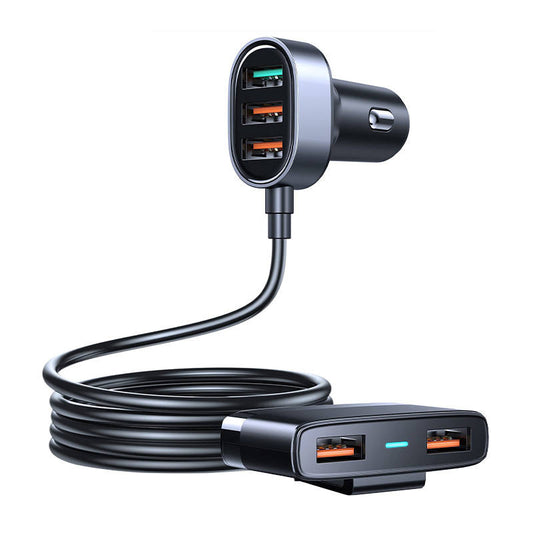 Car charger Joyroom JR-CL03 Pro 45W 5-Port USB (black) - Kotikauppa