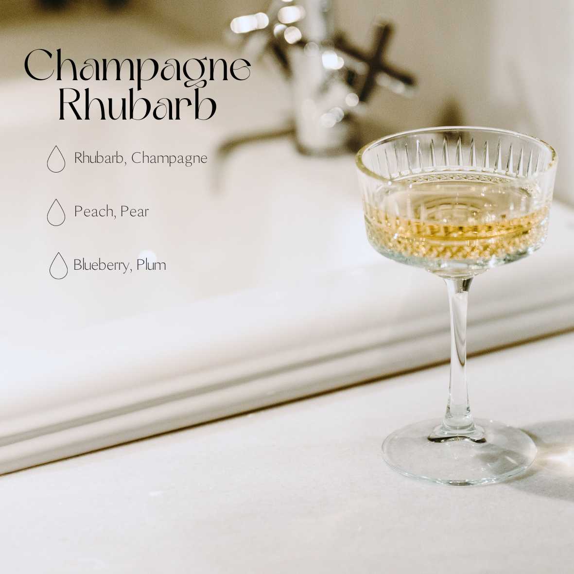 Luxurious Huonetuoksutikut (täyttöpakkaus) 250ml - Champagne Rhubarb