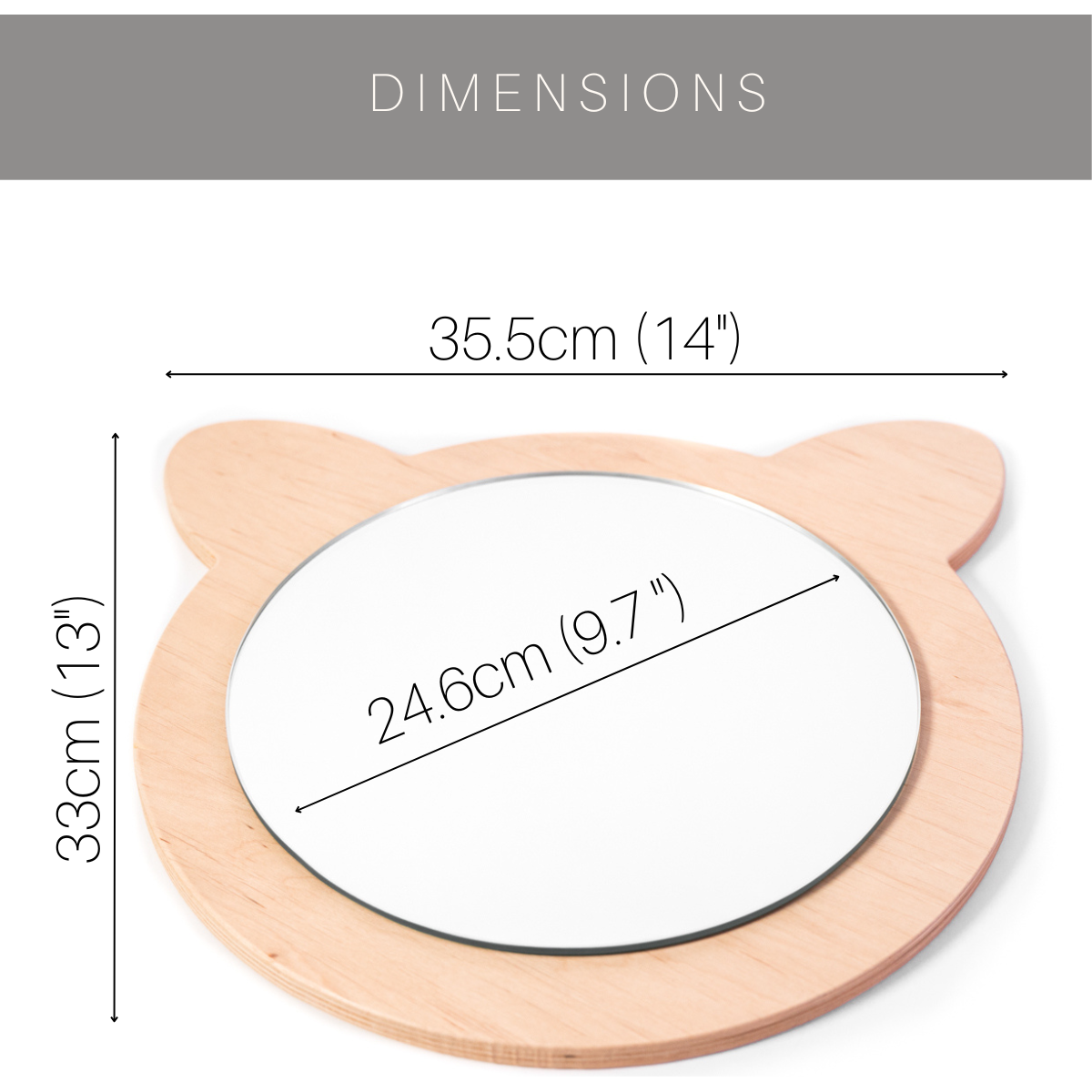 Children's Wall Mirror (4 Different Shapes) - Kotikauppa
