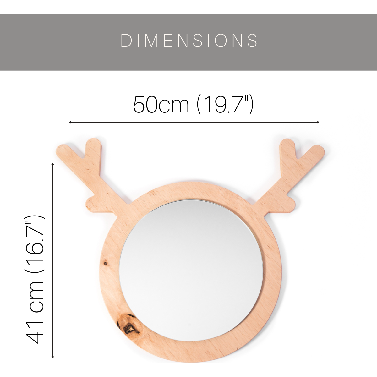 Children's Wall Mirror (4 Different Shapes) - Kotikauppa