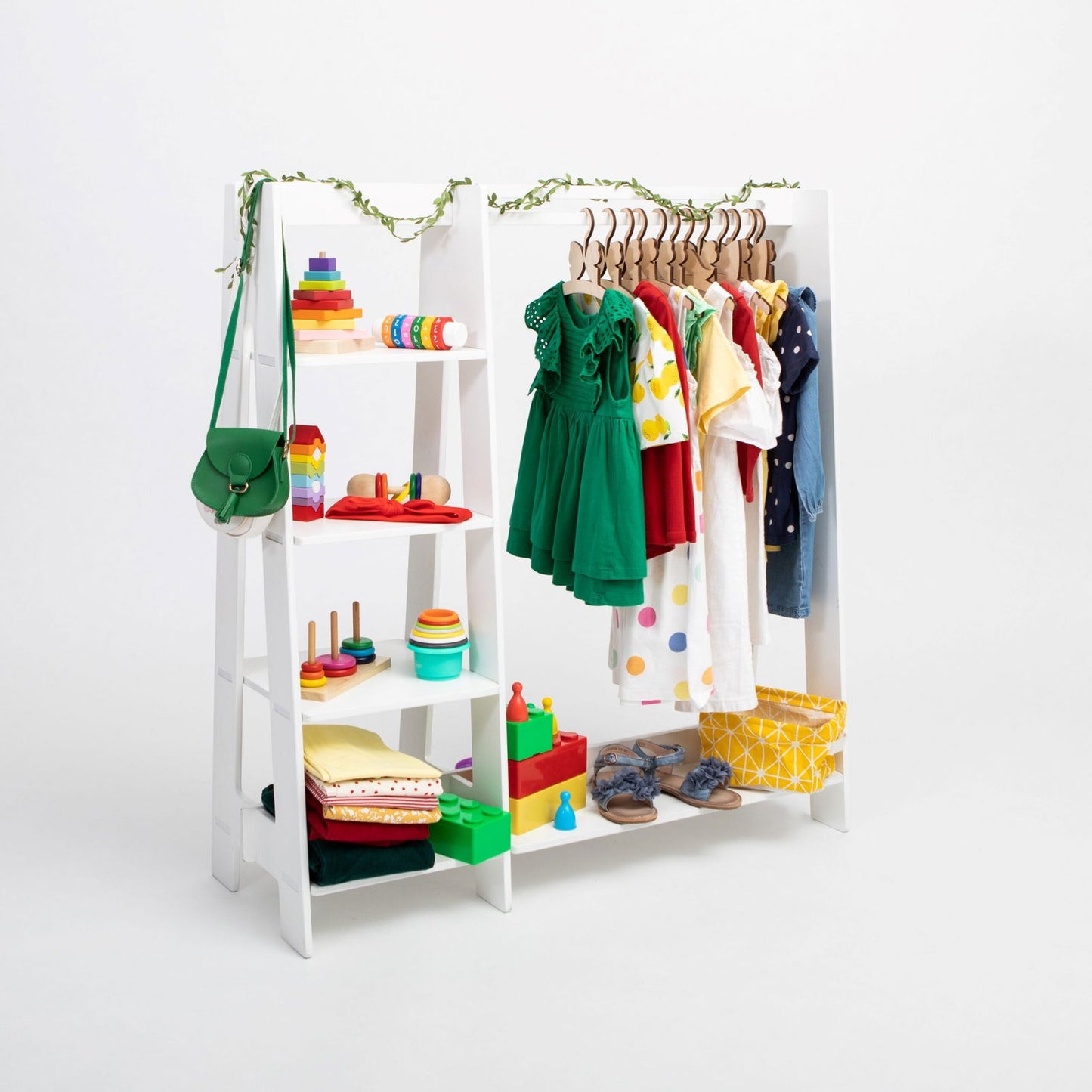 Clothing Rack with Shelves for Toddlers - Kotikauppa