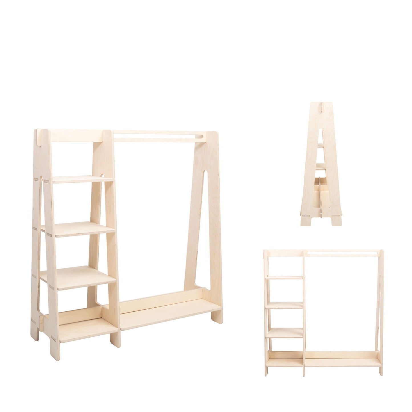 Clothing Rack with Shelves for Toddlers - Kotikauppa
