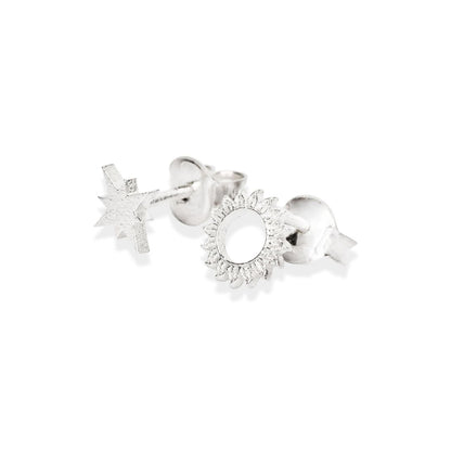 Celestial Sun Stud Earrings