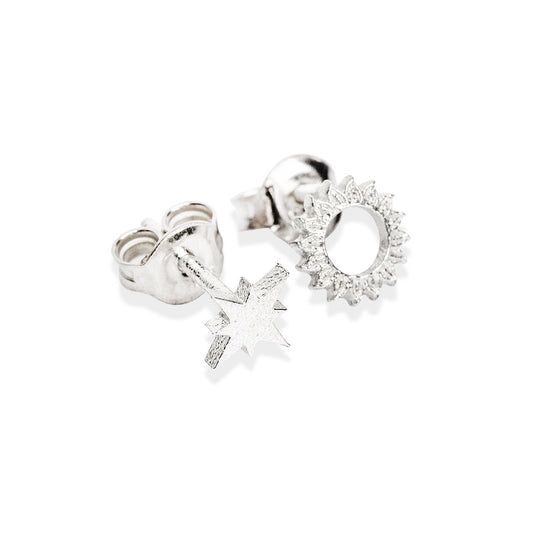 Celestial Sun Stud Earrings